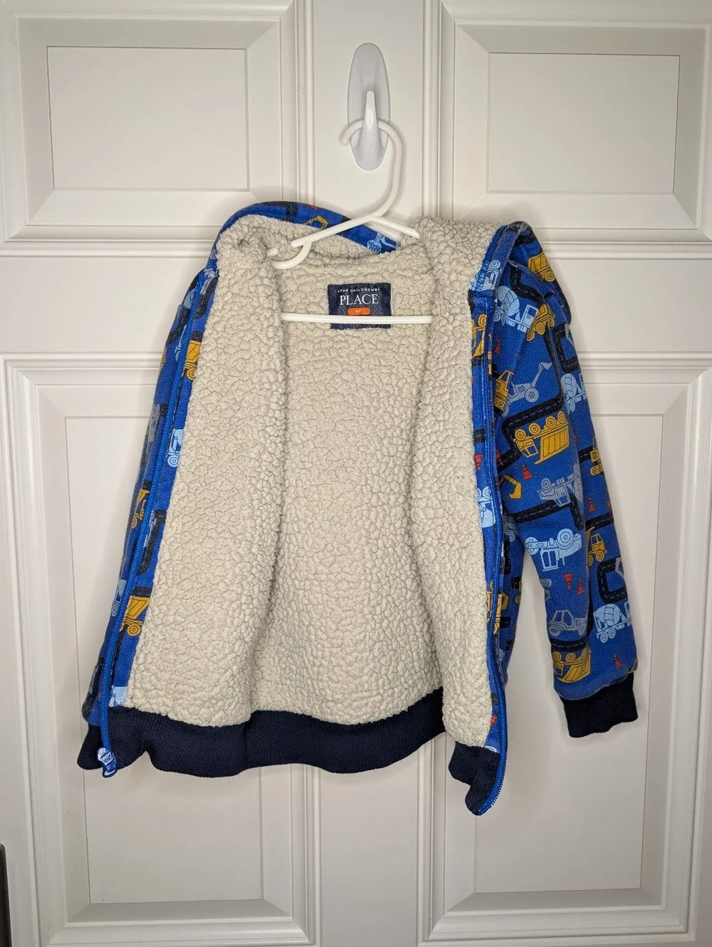 The Children's Place Boys 5T Warm Lined Construction Truck Jacket